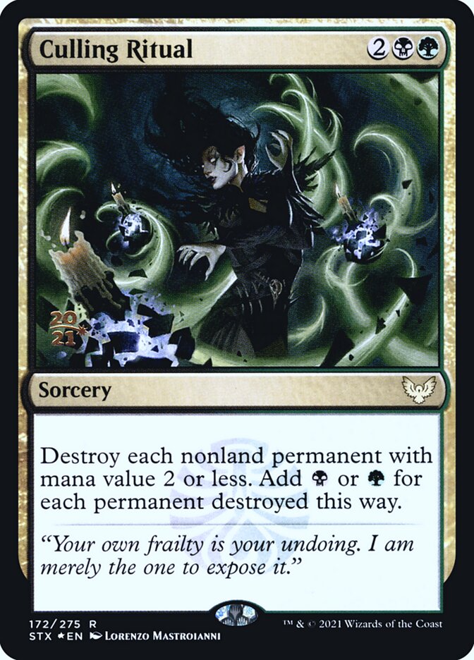 Culling Ritual [Strixhaven: School of Mages Promos] (172s)