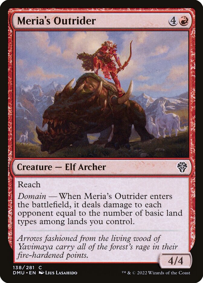 Meria's Outrider [Dominaria United] (138)