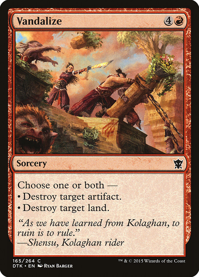 Vandalize [Dragons of Tarkir] (165)