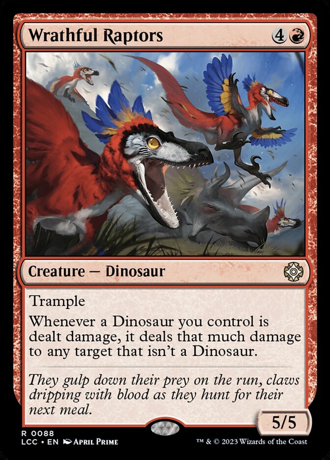Wrathful Raptors [The Lost Caverns of Ixalan Commander] (56)