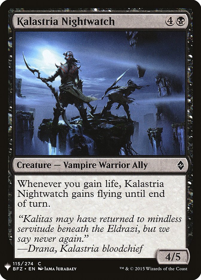 Kalastria Nightwatch [The List] (BFZ-115)