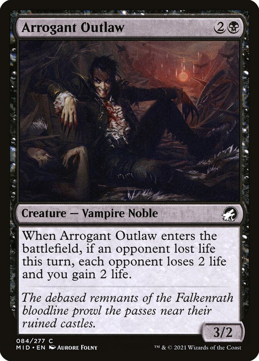 Arrogant Outlaw [Innistrad: Midnight Hunt] (84)