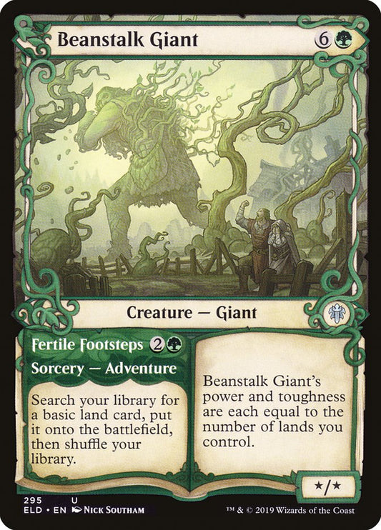 Beanstalk Giant // Fertile Footsteps [Throne of Eldraine Variants] (295)
