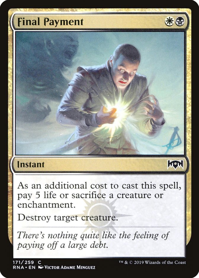 Final Payment [Ravnica Allegiance] (171)