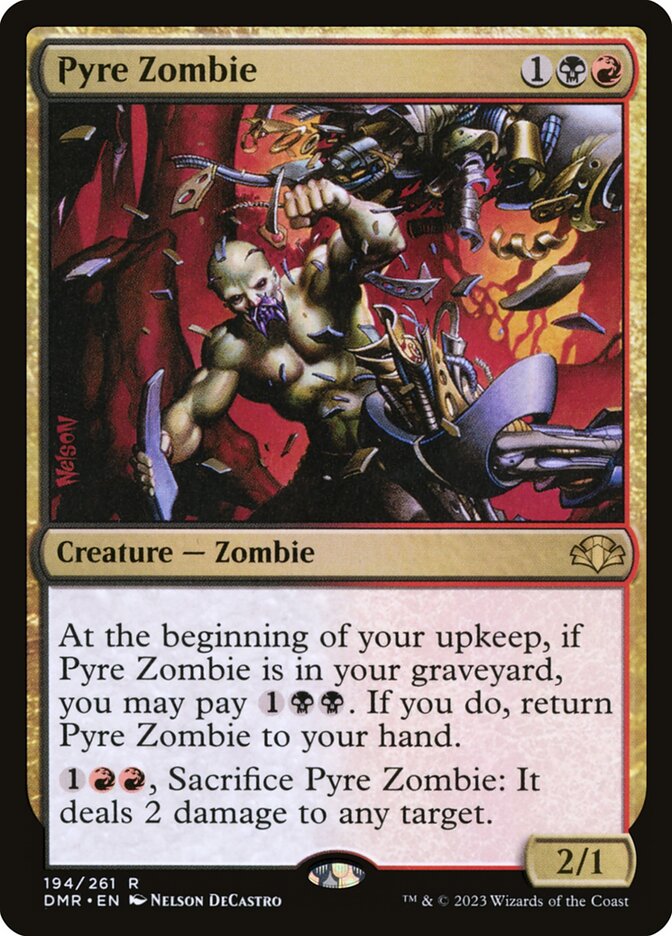 Pyre Zombie [Dominaria Remastered] (194)