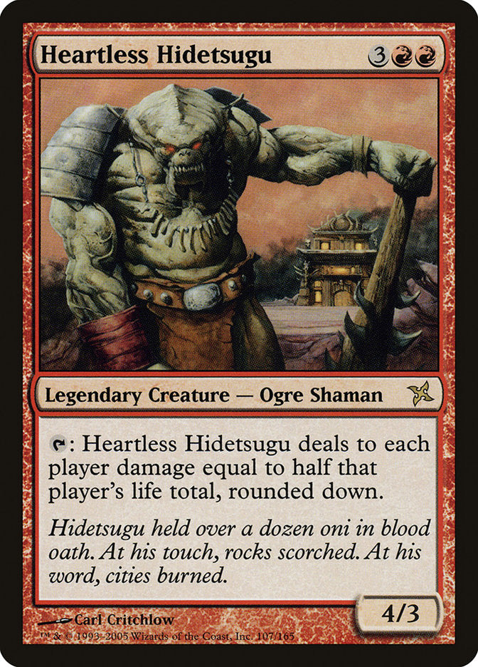 Heartless Hidetsugu [Betrayers of Kamigawa] (107)