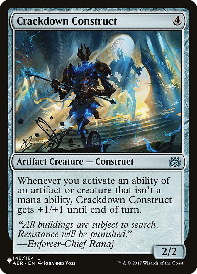 Crackdown Construct [The List] (AER-148)