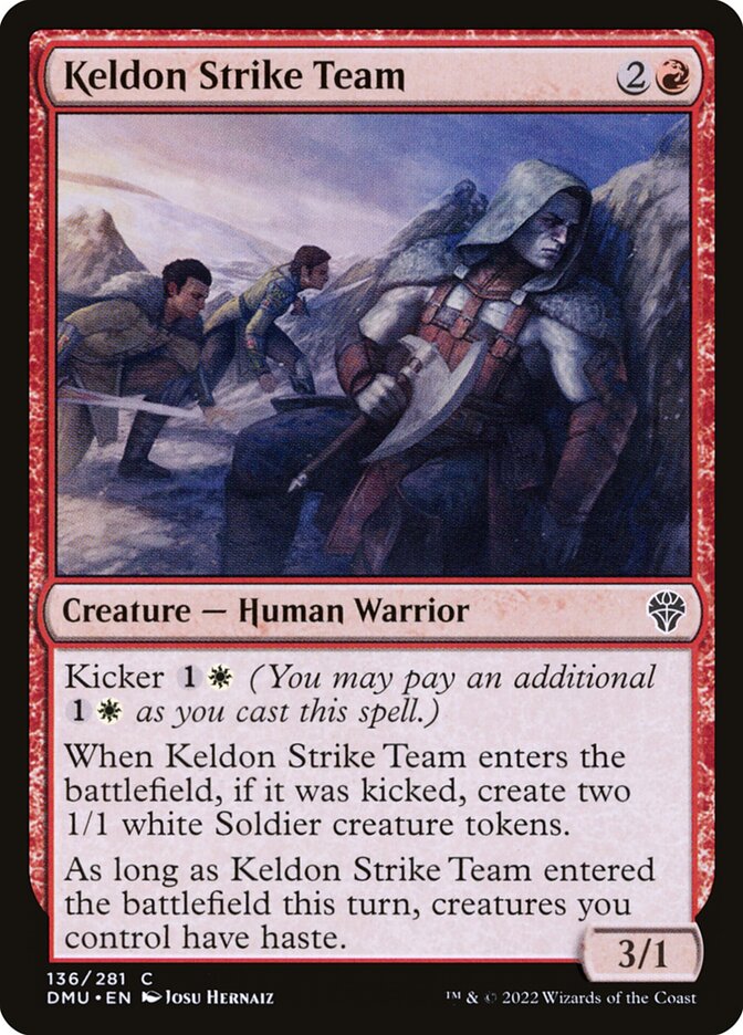 Keldon Strike Team [Dominaria United] (136)
