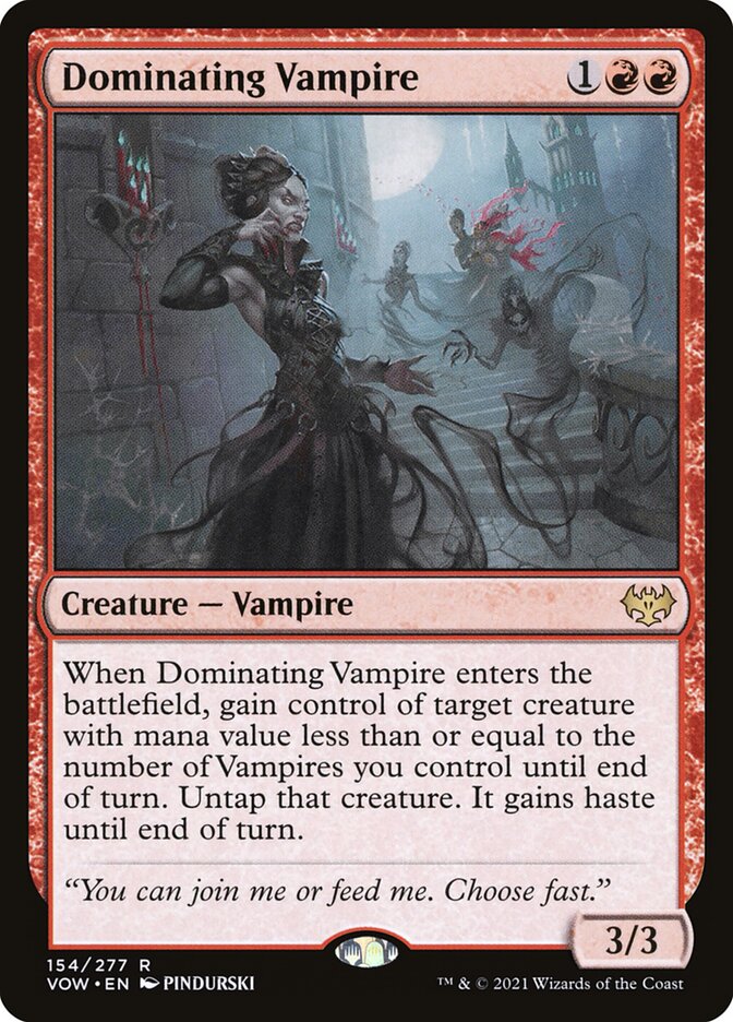 Dominating Vampire [Innistrad: Crimson Vow] (154)
