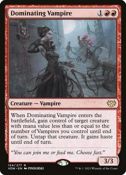 Dominating Vampire [Innistrad: Crimson Vow] (154)