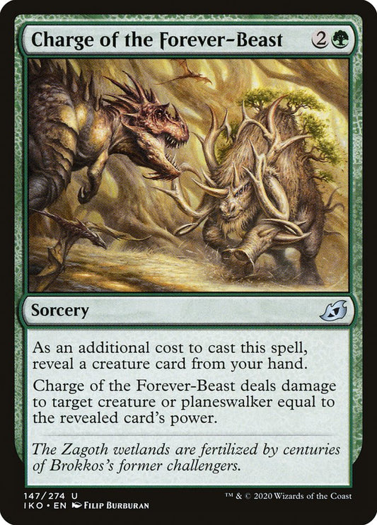 Charge of the Forever-Beast [Ikoria: Lair of Behemoths] (147)