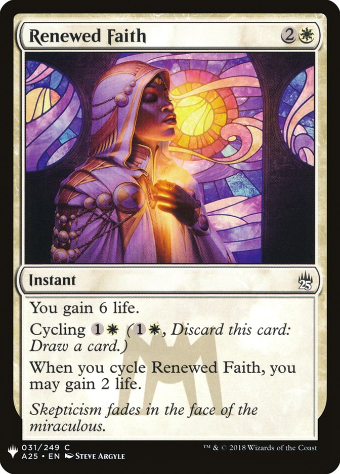 Renewed Faith [The List] (A25-31)