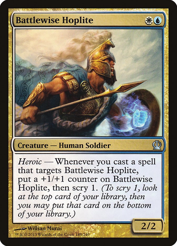 Battlewise Hoplite [Theros] (189)