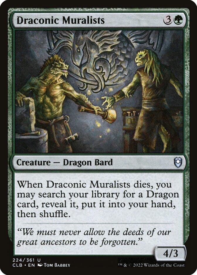 Draconic Muralists [Commander Legends: Battle for Baldur's Gate] (224)