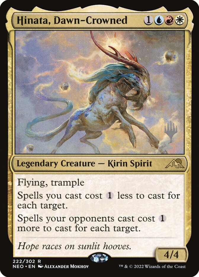 Hinata, Dawn-Crowned [Kamigawa: Neon Dynasty Promos] (222p)