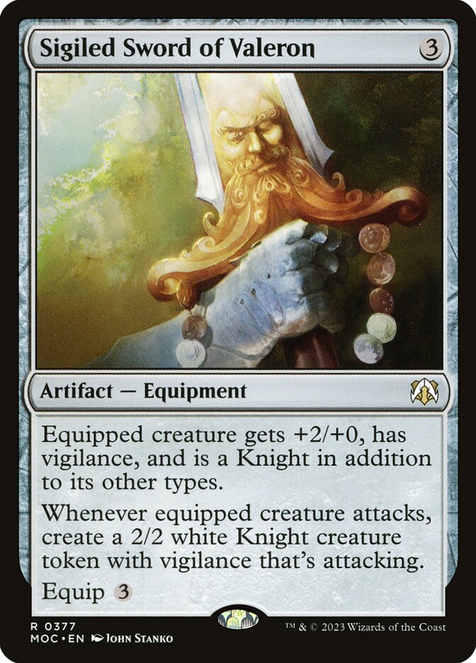 Sigiled Sword of Valeron [March of the Machine Commander] (377)