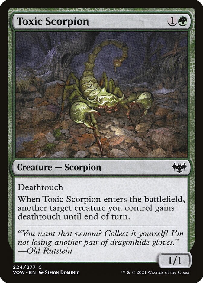 Toxic Scorpion [Innistrad: Crimson Vow] (224)