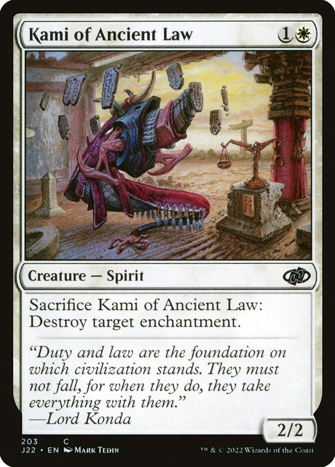 Kami of Ancient Law [Jumpstart 2022] (203)