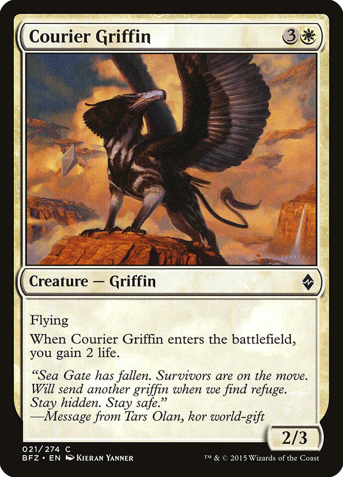 Courier Griffin [Battle for Zendikar] (21)