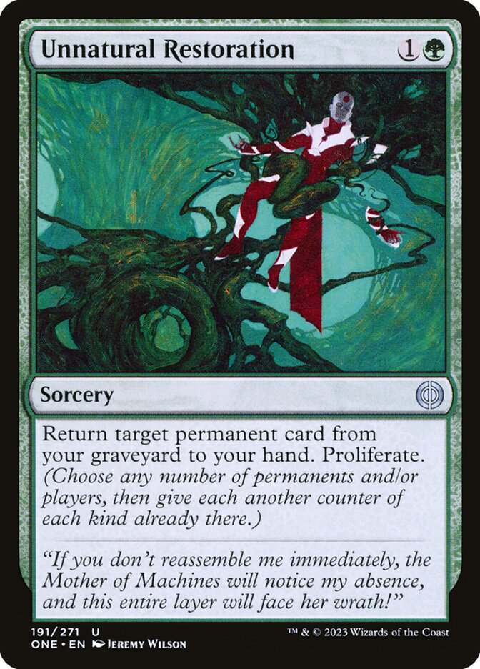 Unnatural Restoration [Phyrexia: All Will Be One] (191)