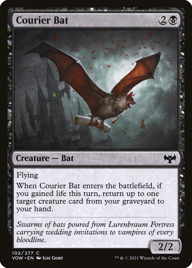 Courier Bat [Innistrad: Crimson Vow] (102)