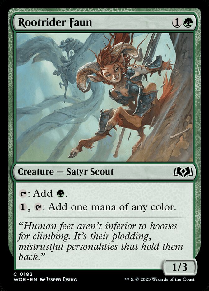 Rootrider Faun [Wilds of Eldraine] (182)