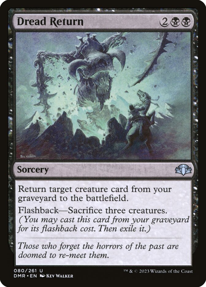 Dread Return [Dominaria Remastered] (80)
