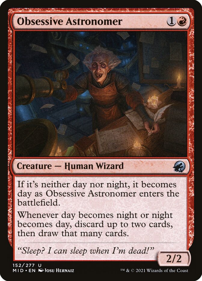 Obsessive Astronomer [Innistrad: Midnight Hunt] (152)