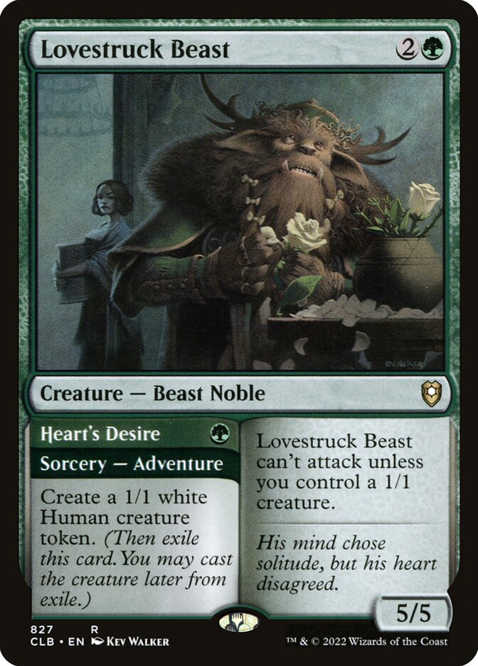 Lovestruck Beast // Heart's Desire [Commander Legends: Battle for Baldur's Gate] (827)