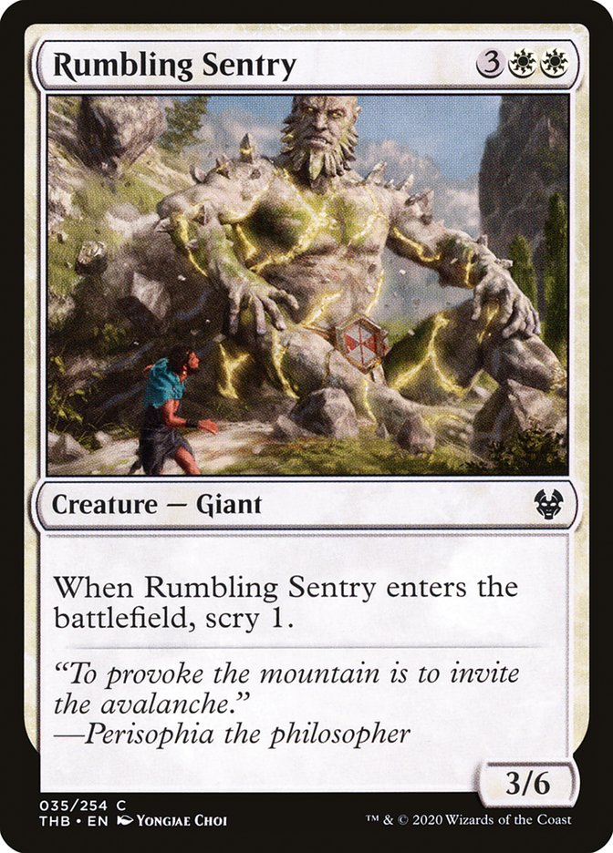 Rumbling Sentry [Theros Beyond Death] (35)