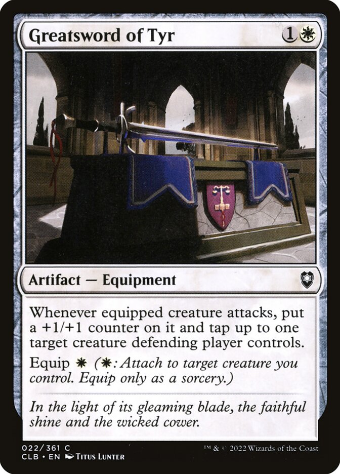 Greatsword of Tyr [Commander Legends: Battle for Baldur's Gate] (22)