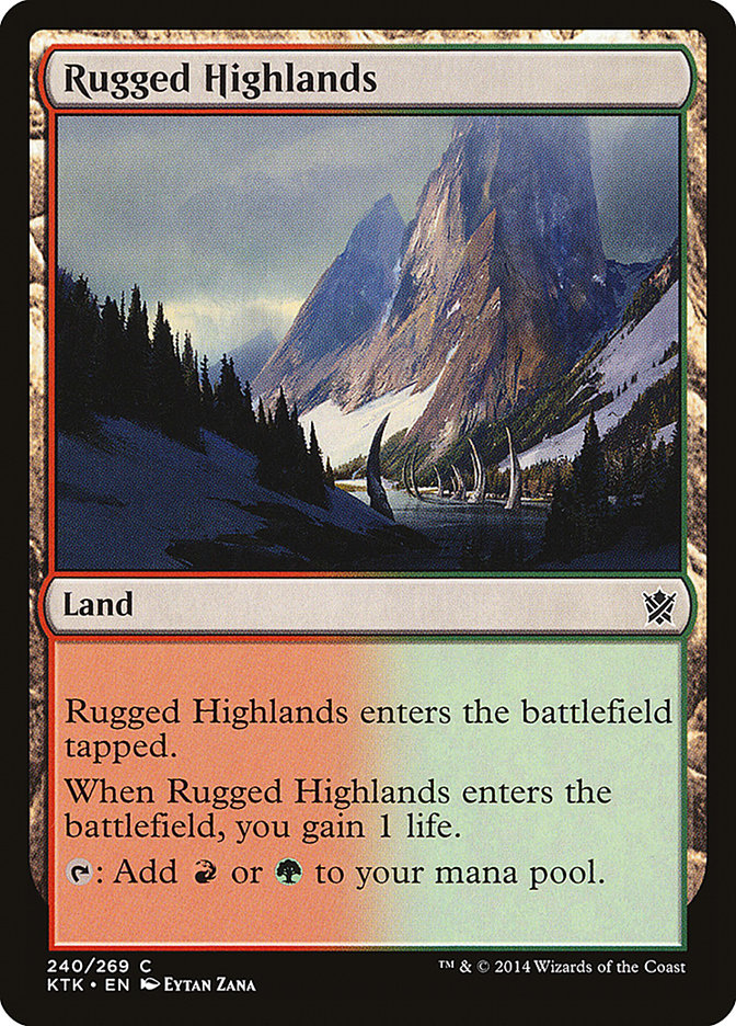 Rugged Highlands [Khans of Tarkir] (240)