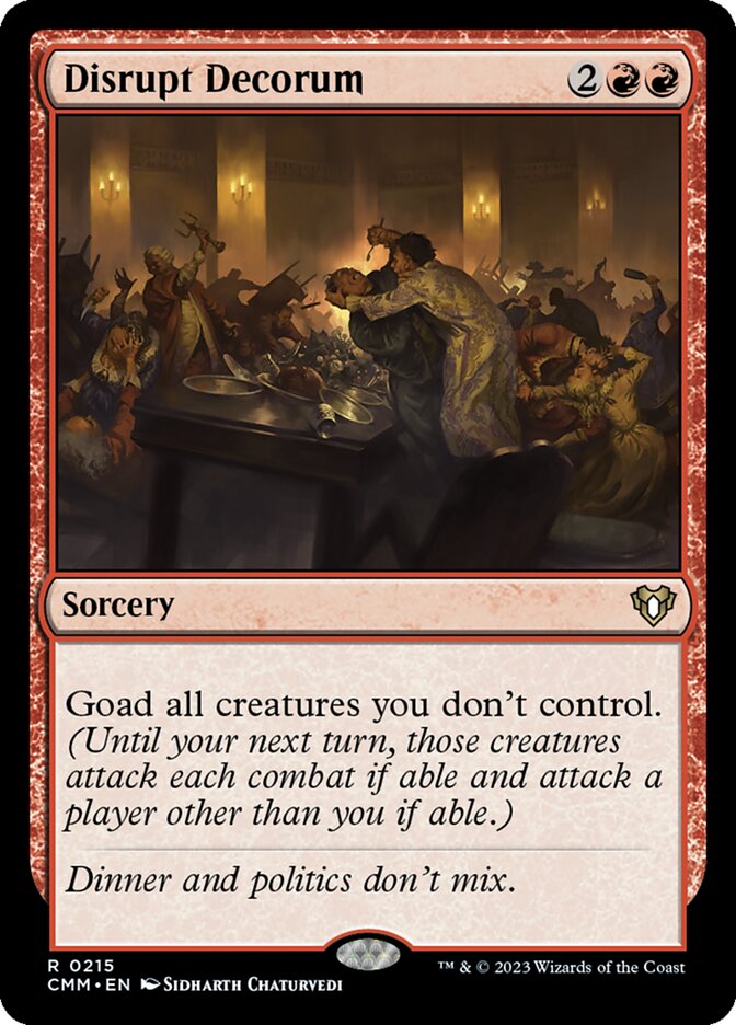 Disrupt Decorum [Commander Masters] (215)