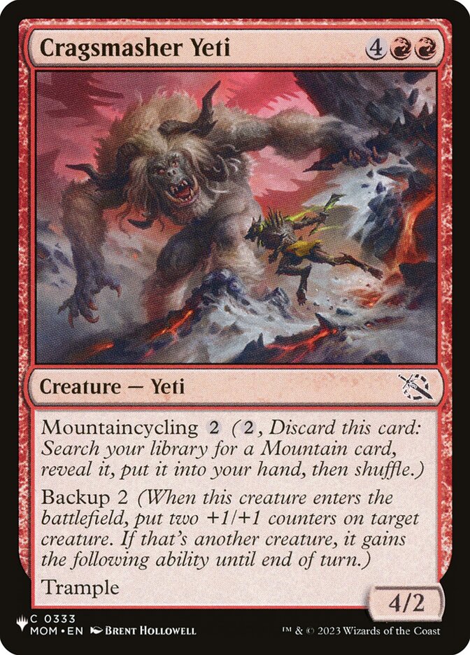 Cragsmasher Yeti [The List] (MOM-333)