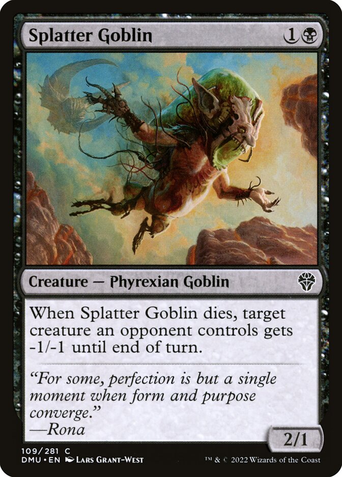 Splatter Goblin [Dominaria United] (109)