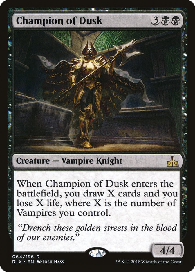 Champion of Dusk [Rivals of Ixalan] (64)