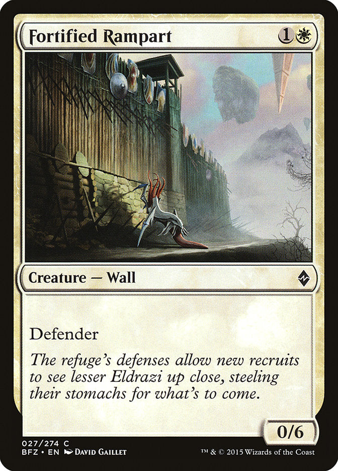 Fortified Rampart [Battle for Zendikar] (27)