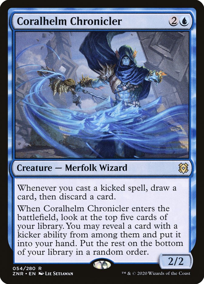 Coralhelm Chronicler [Zendikar Rising] (54)
