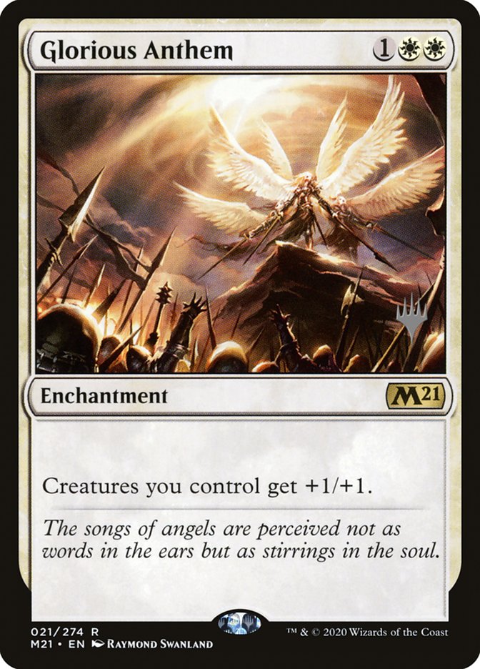 Glorious Anthem [Core Set 2021 Promos] (21p)