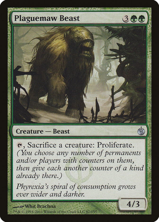 Plaguemaw Beast [Mirrodin Besieged] (87)