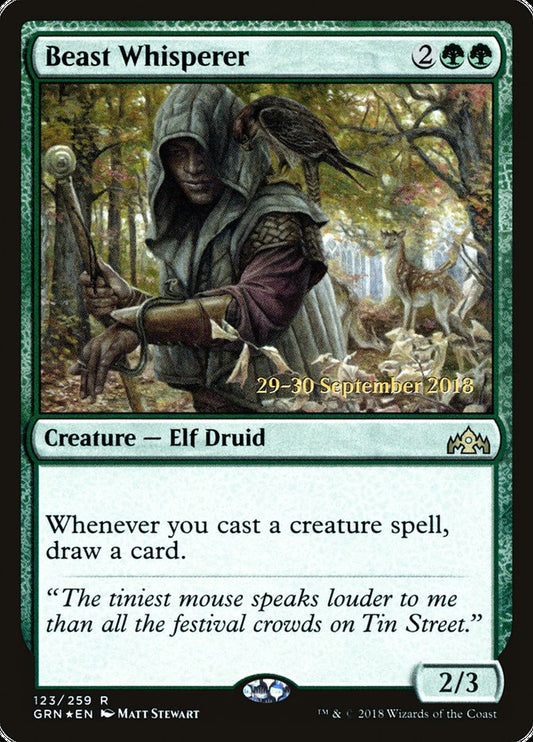 Beast Whisperer [Guilds of Ravnica Promos] (123s)