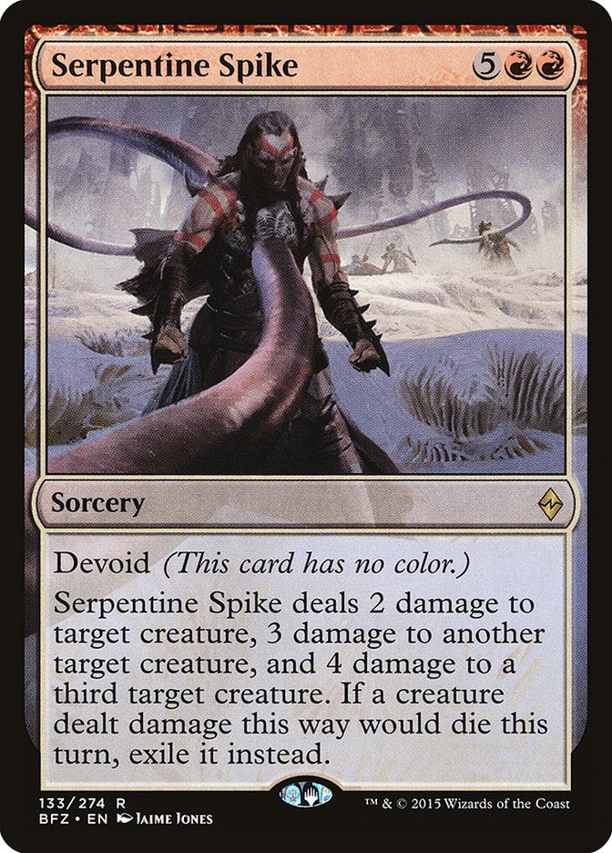 Serpentine Spike [Battle for Zendikar] (133)