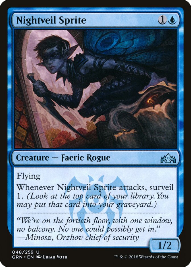 Nightveil Sprite [Guilds of Ravnica] (48)