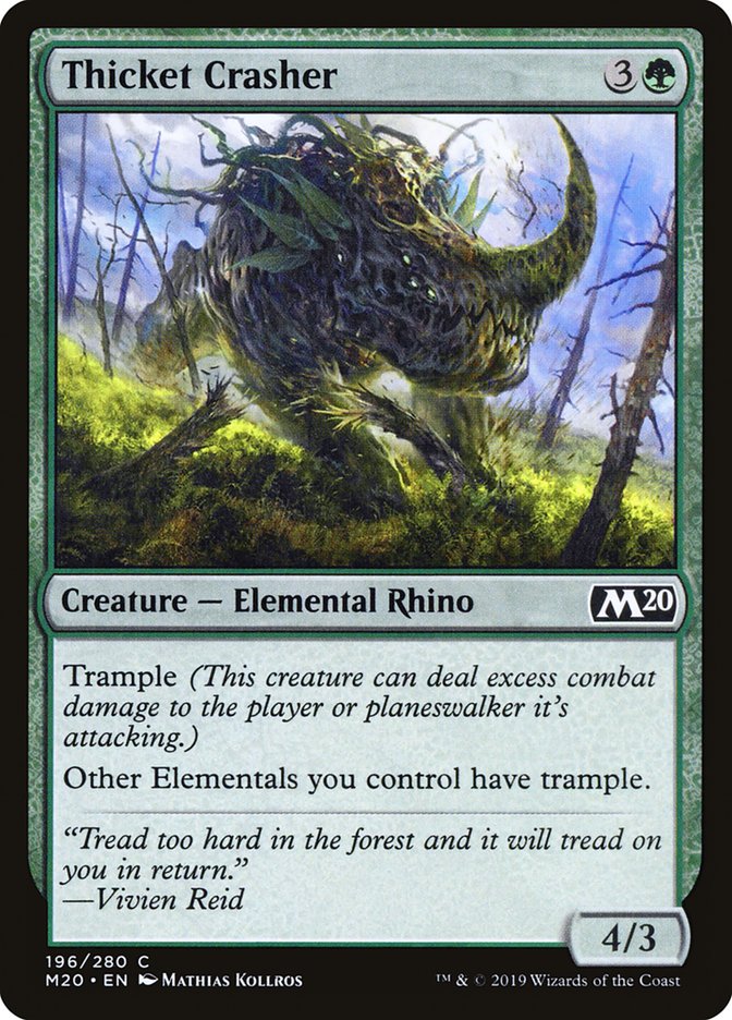 Thicket Crasher [Core Set 2020] (196)