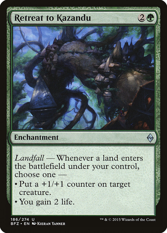 Retreat to Kazandu [Battle for Zendikar] (186)