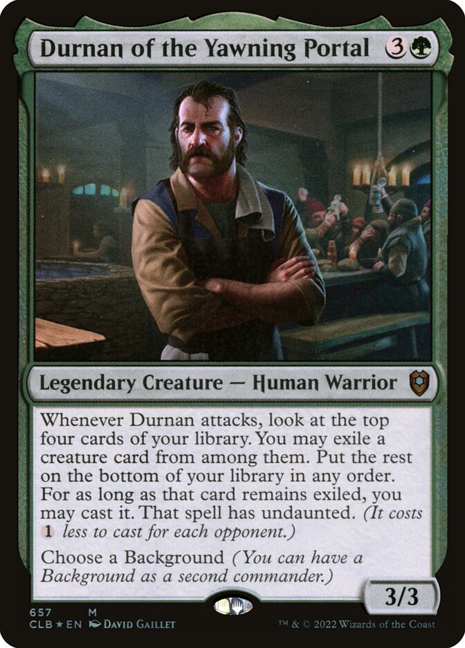 Durnan of the Yawning Portal [Commander Legends: Battle for Baldur's Gate] (657)