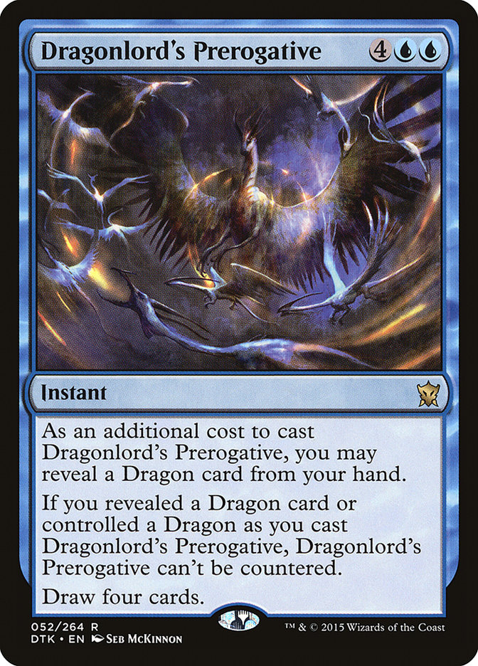 Dragonlord's Prerogative [Dragons of Tarkir] (52)