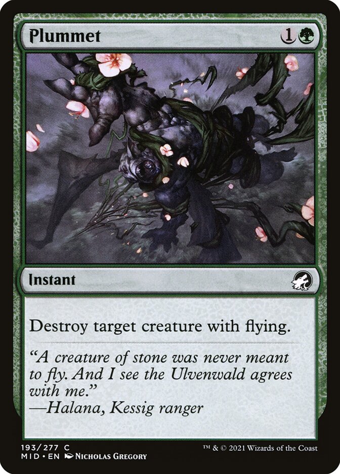 Plummet [Innistrad: Midnight Hunt] (193)