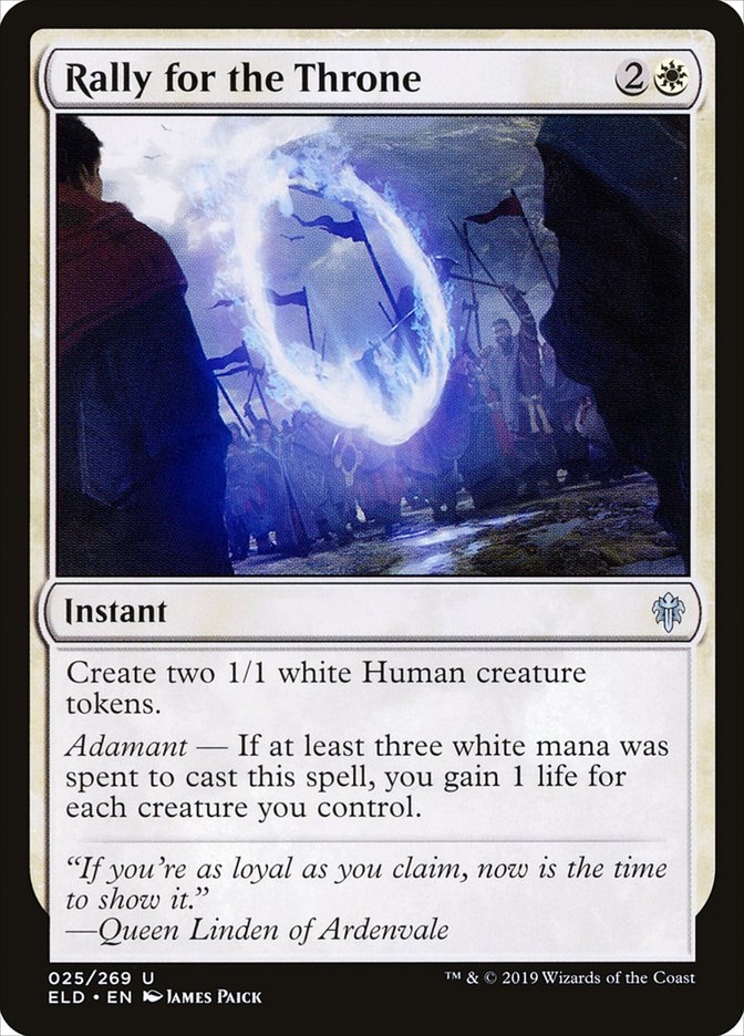 Rally for the Throne [Throne of Eldraine] (25)