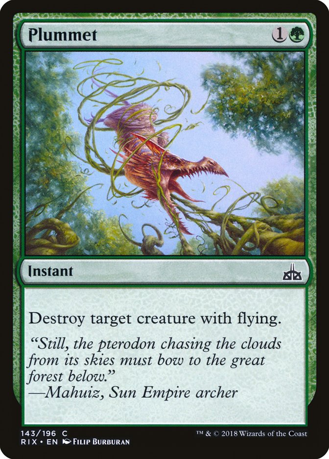 Plummet [Rivals of Ixalan] (143)